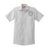 Short Sleeve Striped Industrial Work Shirt Short Sleeve Striped Industrial Work Shirt Thumbnail