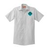 Short Sleeve Striped Industrial Work Shirt Short Sleeve Striped Industrial Work Shirt Thumbnail
