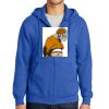 Tall Essential Fleece Full Zip Hooded Sweatshirt Thumbnail