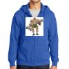 Tall Essential Fleece Full Zip Hooded Sweatshirt Thumbnail