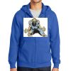 Tall Essential Fleece Full Zip Hooded Sweatshirt Thumbnail