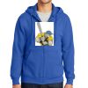Tall Essential Fleece Full Zip Hooded Sweatshirt Thumbnail