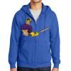 Tall Essential Fleece Full Zip Hooded Sweatshirt Thumbnail