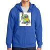 Tall Essential Fleece Full Zip Hooded Sweatshirt Thumbnail