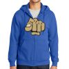 Tall Essential Fleece Full Zip Hooded Sweatshirt Thumbnail