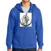 Tall Essential Fleece Full Zip Hooded Sweatshirt Thumbnail
