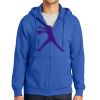 Tall Essential Fleece Full Zip Hooded Sweatshirt Thumbnail