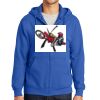 Tall Essential Fleece Full Zip Hooded Sweatshirt Thumbnail