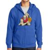 Tall Essential Fleece Full Zip Hooded Sweatshirt Thumbnail