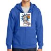 Tall Essential Fleece Full Zip Hooded Sweatshirt Thumbnail