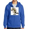 Tall Essential Fleece Full Zip Hooded Sweatshirt Thumbnail