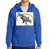 Tall Essential Fleece Full Zip Hooded Sweatshirt Thumbnail