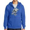 Tall Essential Fleece Full Zip Hooded Sweatshirt Thumbnail