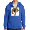 Tall Essential Fleece Full Zip Hooded Sweatshirt Thumbnail