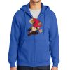 Tall Essential Fleece Full Zip Hooded Sweatshirt Thumbnail