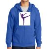 Tall Essential Fleece Full Zip Hooded Sweatshirt Thumbnail