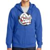 Tall Essential Fleece Full Zip Hooded Sweatshirt Thumbnail