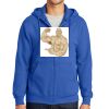 Tall Essential Fleece Full Zip Hooded Sweatshirt Thumbnail
