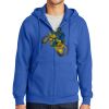Tall Essential Fleece Full Zip Hooded Sweatshirt Thumbnail