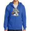 Tall Essential Fleece Full Zip Hooded Sweatshirt Thumbnail