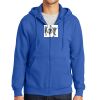 Tall Essential Fleece Full Zip Hooded Sweatshirt Thumbnail