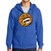 Tall Essential Fleece Full Zip Hooded Sweatshirt Thumbnail