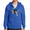 Tall Essential Fleece Full Zip Hooded Sweatshirt Thumbnail