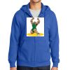 Tall Essential Fleece Full Zip Hooded Sweatshirt Thumbnail