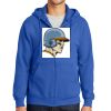 Tall Essential Fleece Full Zip Hooded Sweatshirt Thumbnail