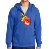 Tall Essential Fleece Full Zip Hooded Sweatshirt Thumbnail