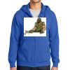 Tall Essential Fleece Full Zip Hooded Sweatshirt Thumbnail