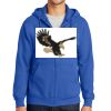 Tall Essential Fleece Full Zip Hooded Sweatshirt Thumbnail