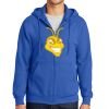 Tall Essential Fleece Full Zip Hooded Sweatshirt Thumbnail