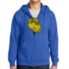 Tall Essential Fleece Full Zip Hooded Sweatshirt Thumbnail