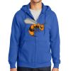 Tall Essential Fleece Full Zip Hooded Sweatshirt Thumbnail