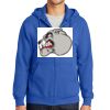Tall Essential Fleece Full Zip Hooded Sweatshirt Thumbnail