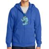 Tall Essential Fleece Full Zip Hooded Sweatshirt Thumbnail