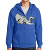 Tall Essential Fleece Full Zip Hooded Sweatshirt Thumbnail