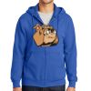 Tall Essential Fleece Full Zip Hooded Sweatshirt Thumbnail