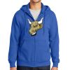 Tall Essential Fleece Full Zip Hooded Sweatshirt Thumbnail