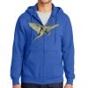 Tall Essential Fleece Full Zip Hooded Sweatshirt Thumbnail