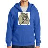 Tall Essential Fleece Full Zip Hooded Sweatshirt Thumbnail
