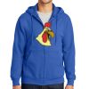 Tall Essential Fleece Full Zip Hooded Sweatshirt Thumbnail