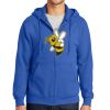 Tall Essential Fleece Full Zip Hooded Sweatshirt Thumbnail