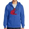 Tall Essential Fleece Full Zip Hooded Sweatshirt Thumbnail