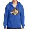 Tall Essential Fleece Full Zip Hooded Sweatshirt Thumbnail