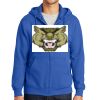 Tall Essential Fleece Full Zip Hooded Sweatshirt Thumbnail
