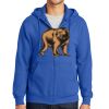Tall Essential Fleece Full Zip Hooded Sweatshirt Thumbnail