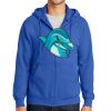 Tall Essential Fleece Full Zip Hooded Sweatshirt Thumbnail