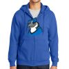 Tall Essential Fleece Full Zip Hooded Sweatshirt Thumbnail